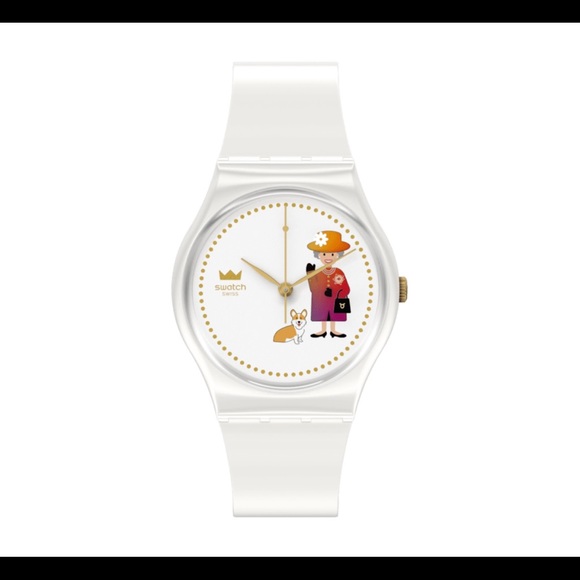 Swatch Accessories - Swatch Queen Elizabeth How Majestic Platinum Jubilee Limited Edition Watch Rare!